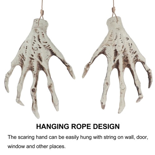 7 Pairs Witch's Claws Halloween Decorations Outdoor Skeleton Creepy - Picture 8 of 12