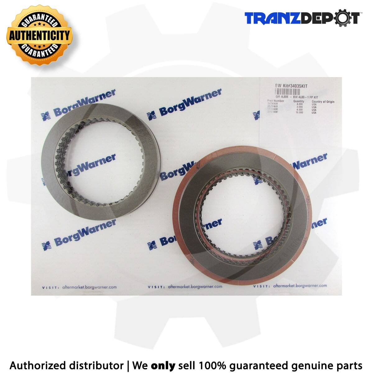 Borg Warner Friction Clutch Pack GM 4L80E (#34035KIT) | eBay