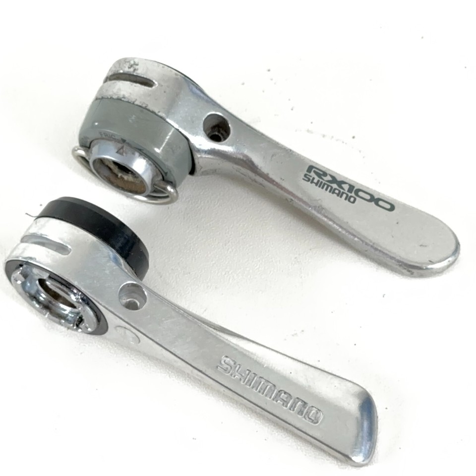 Vintage Shimano Mismatch Downtube Shifter Set 2/3x7 Indexed SLA550/SL