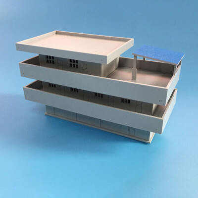 1/160 N Scale Buildings Model Railroads Villatic Bungalow House 12x5x6.5cm 