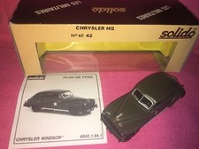 SOLIDO No. 6042 CHRYSLER WINDSOR 1948 HQ CAR. -1:43 - March 1988 -