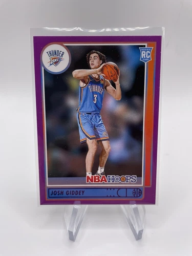 2021-22 Panini NBA Hoops Purple Josh Giddey #202 Rookie Card RC OKC Thunder