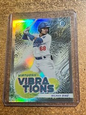 2022 Bowman Chrome Baseball Virtuosic Vibrations # VV-12 Wilman Diaz