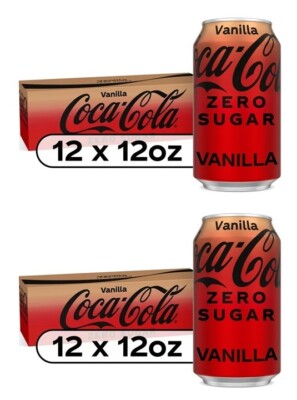 Coca-Cola Fridge Pack Cans, 12 fl oz, 12 Pack, 2 Sets ( Select
