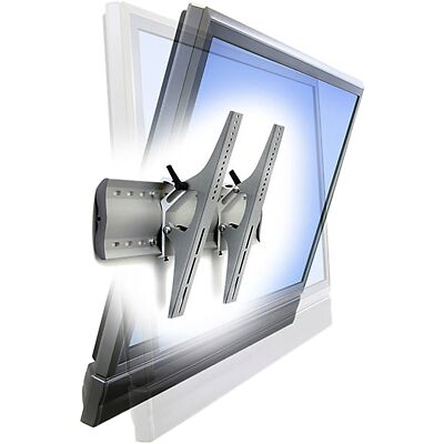 Ergotron Tilting Wallmount Medium Display, Wandhalterung, silber