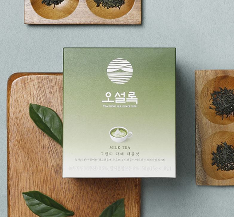 NEW Osulloc Jeju Green Tea Latte Double shot Premium Milk Tea 10Bags + Track