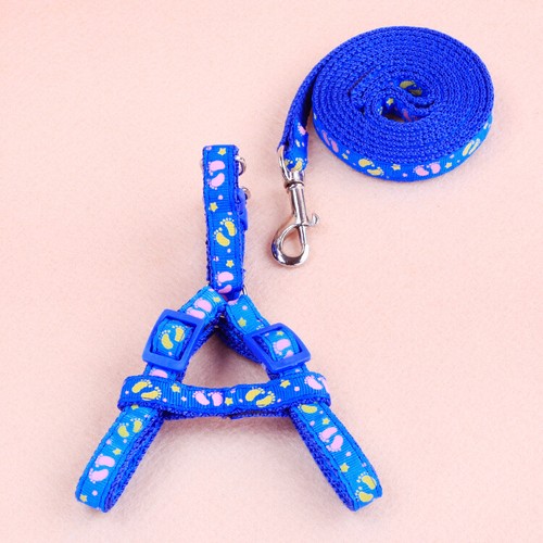 New Terylene Step in Dog Harness and Leash Set Adjustable Puppy Walking Vest SML - Picture 4 of 17