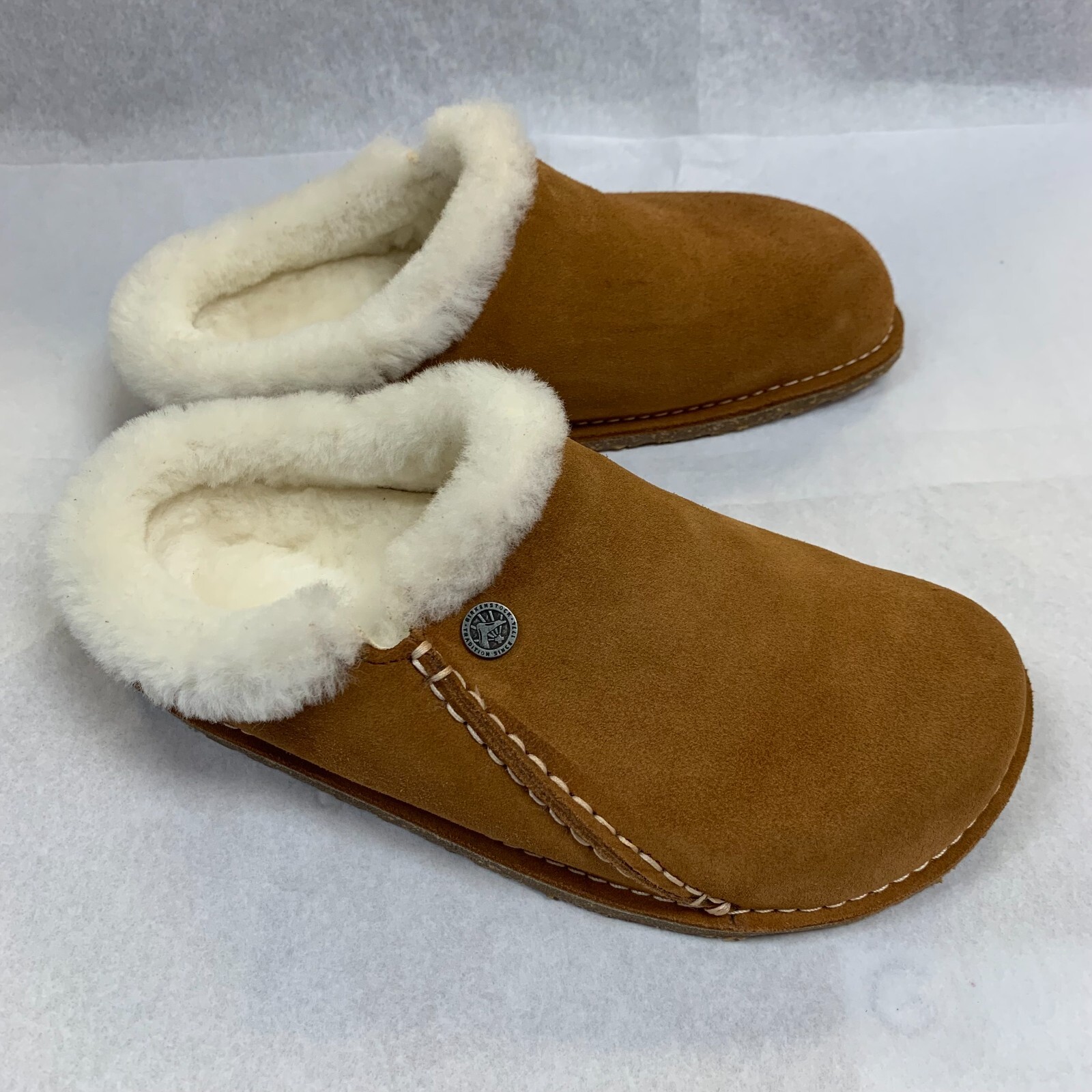 SAOLA Birkenstock Nuovo con Scatola Zermatt Premium Shearling visone suola in gomma scamosciata normale