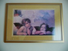 NIELSEN Rahmen, USA, ALU-Gold, Doppel Passepartout, Raffael Engel