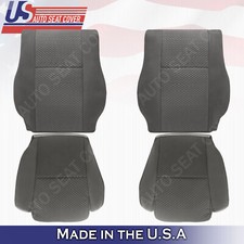 For 2007 To 2012 Toyota Tundra Sr5 Front Driver Passenger Cloth Covers In Gray