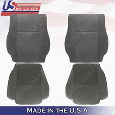 For 2007 to 2012 Toyota Tundra SR5 Front Driver & Passenger Cloth Covers in Gray
