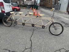 QUAD TRIPLET TANDEM BICYCLE SUPER RARE 1950 Skip Tooth RARE QUAD BIKE
