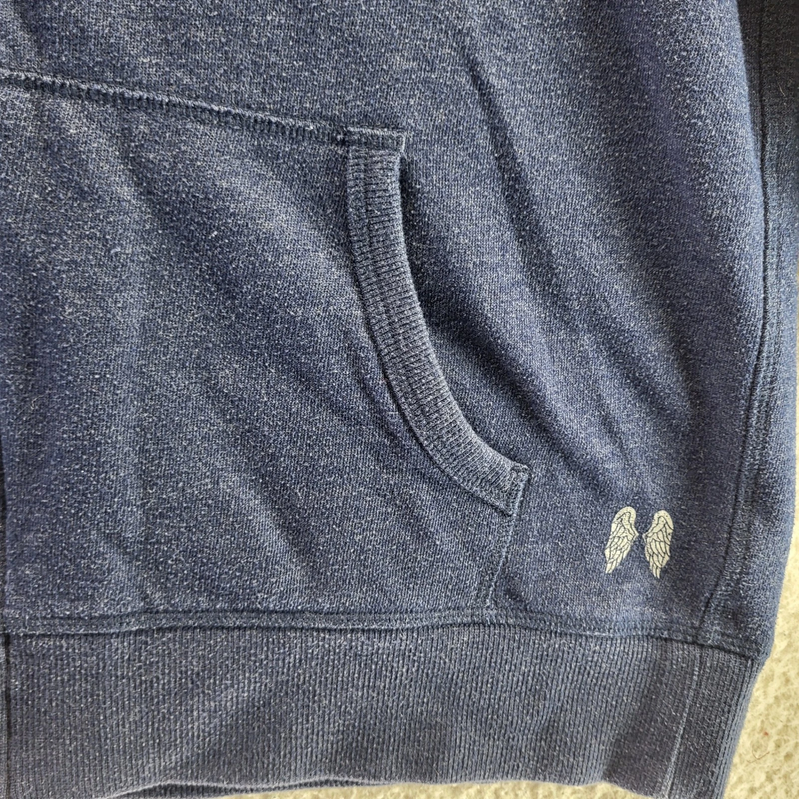 UNDERCOVER Felpa con cappuccio e zip Victoria's Secret Supermodel Essentials Angel Wings blu medio