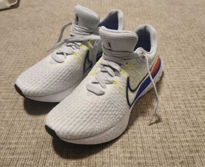 Men s Nike React Infinity Run FK 3 Pure Platinum Running Shoe - Size 9.5 - NEW