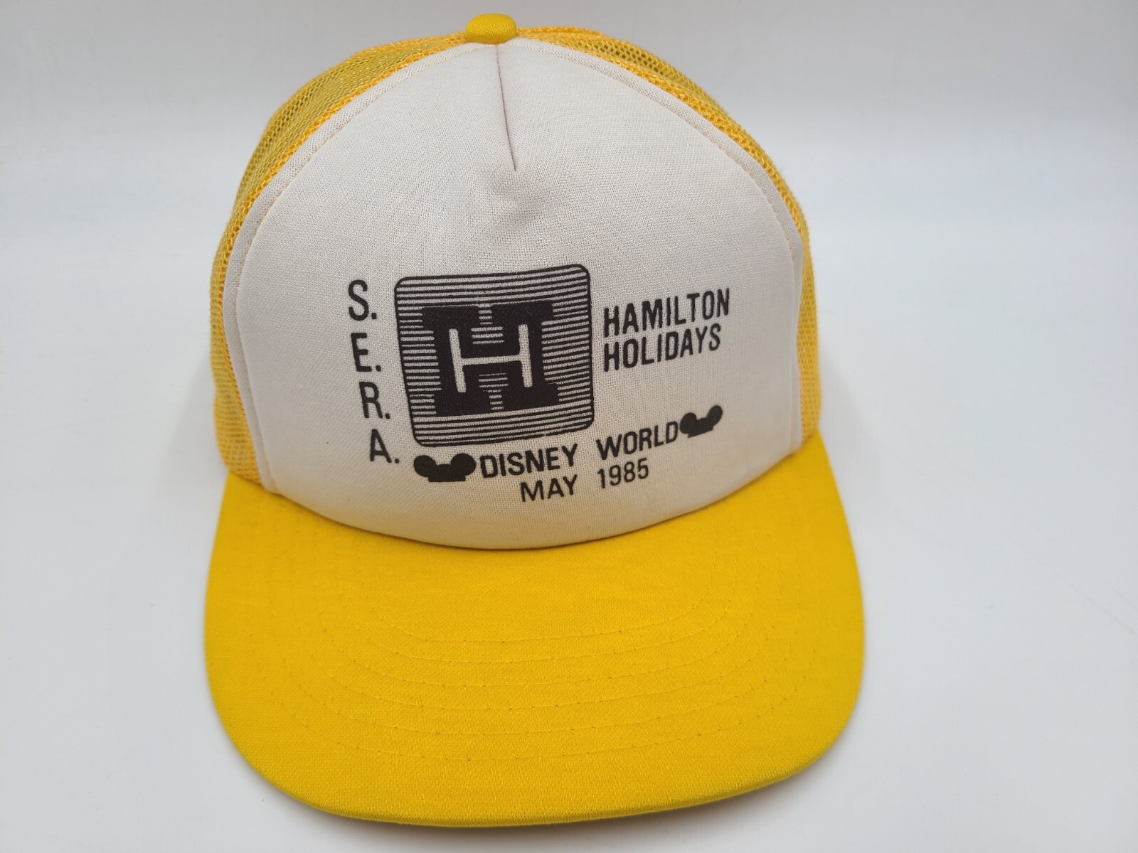 Vintage Walt Disney World May 1985 SERA Hamilton Mesh Snapback Cap