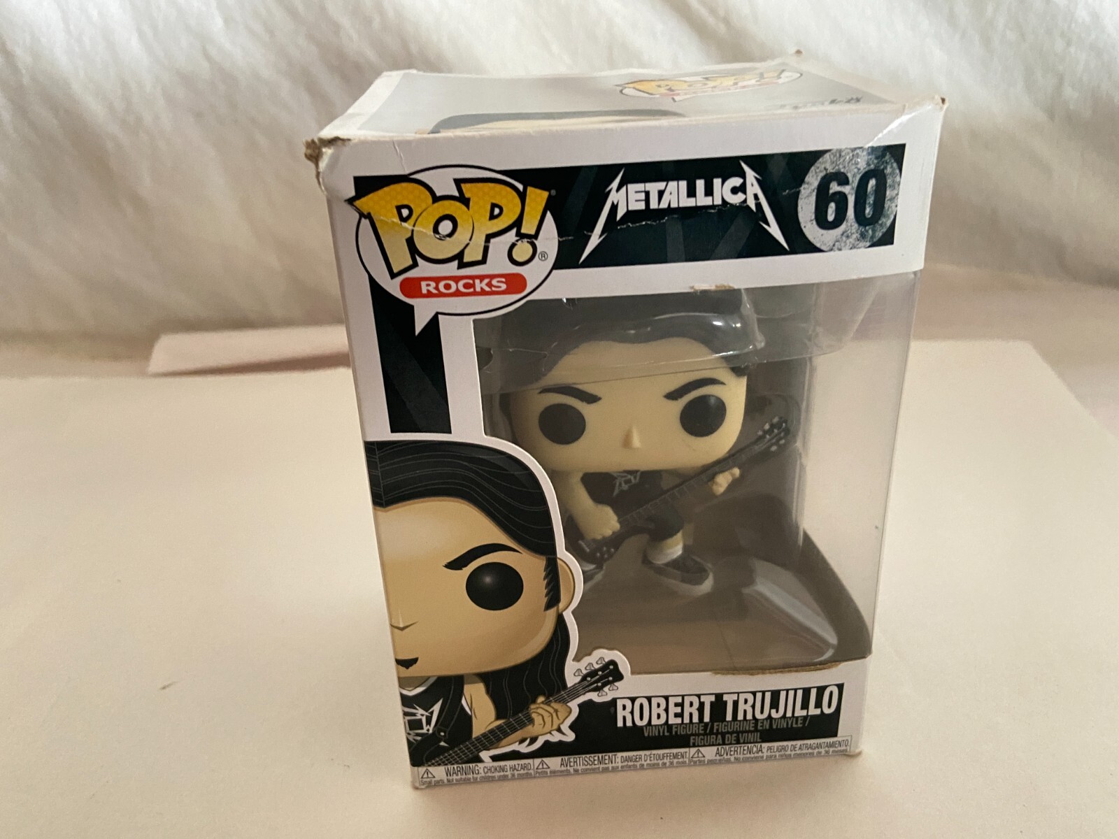Funko Pop Rocks Vinilo Robert Trujillo #60 Metallica 2017 Abovedado En Caja