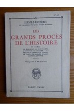 Les grands procès de l'Histoire 2ème série Henri-Robert