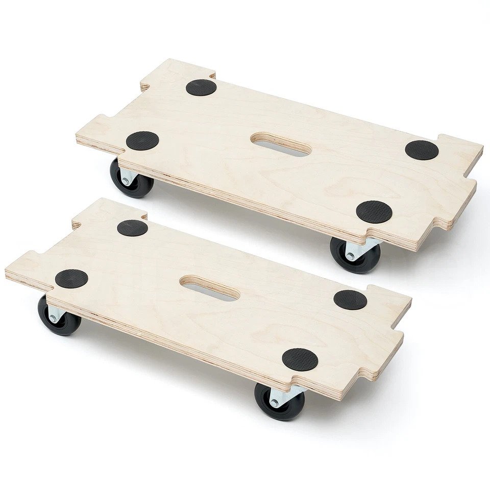 WINSOME 300kg x 4kg Wheeled Platform Jigsaw Roller Dolly Trolley for Furniture Transport