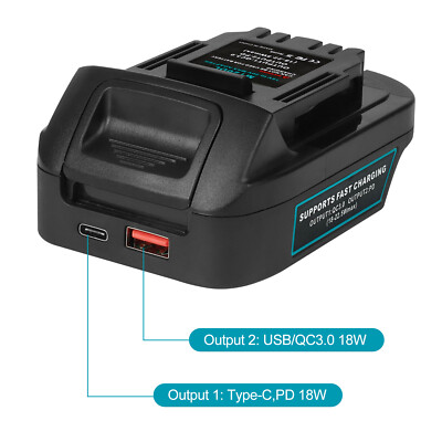 USB Power Adapter: Convert Makita 18V Battery To Power DeWalt 20V Tools (Model MT20DL)