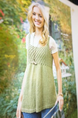 Berroco Knitting Book 285 Linen Picnic with ''Smocked'' Tank Top LOOK