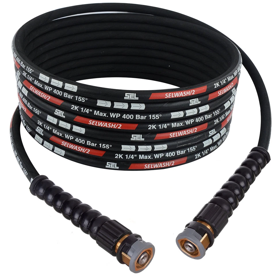 TECHKAR Easy!Lock Force System for Karcher Pressure Washer Hose 10-30m 400bar DN6 Steel