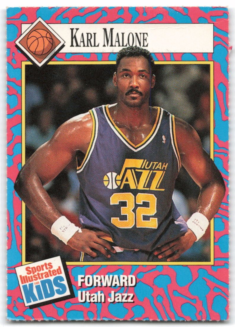 1993 Sports Illustrated for Kids #122 Karl Malone Utah Jazz 3AZ