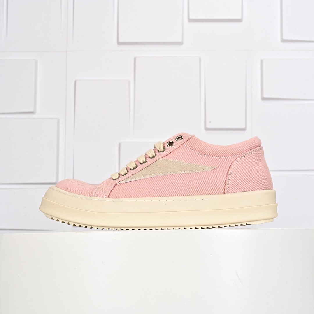 SAOLA Sneakers basse in tela ROSA con accenti beige suola spessa scarpe casual moda
