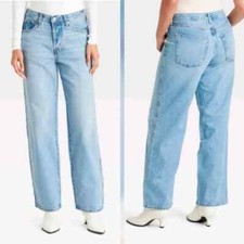 NWT Universal Thread Mid Rise 90's Baggy Grommet Studded Sides Jeans Size 14