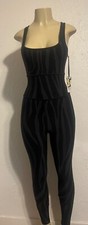 DVF @ Target Tonal Zebra Racerback Jumpsuit Unitard One Piece Black Size XXS NWT