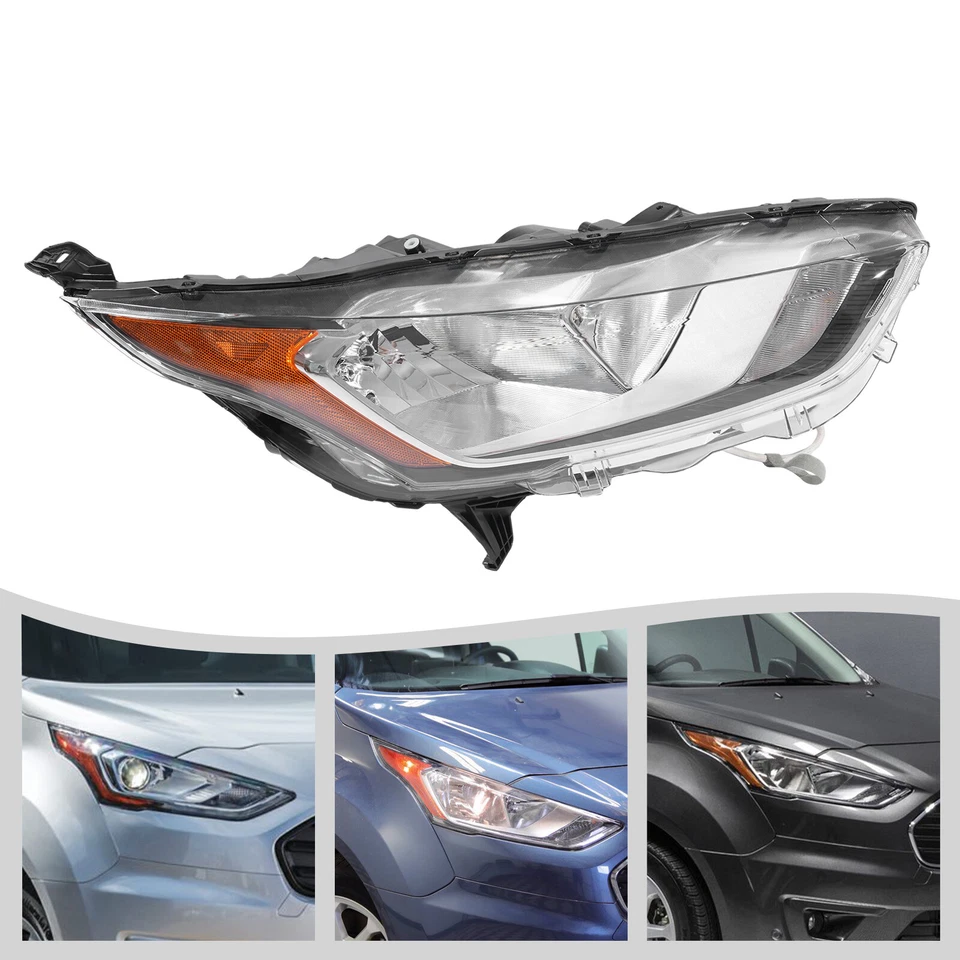Halogen Headlight Assembly for 2019-2020 Ford Transit Connect Right Side Foto 3 de 4