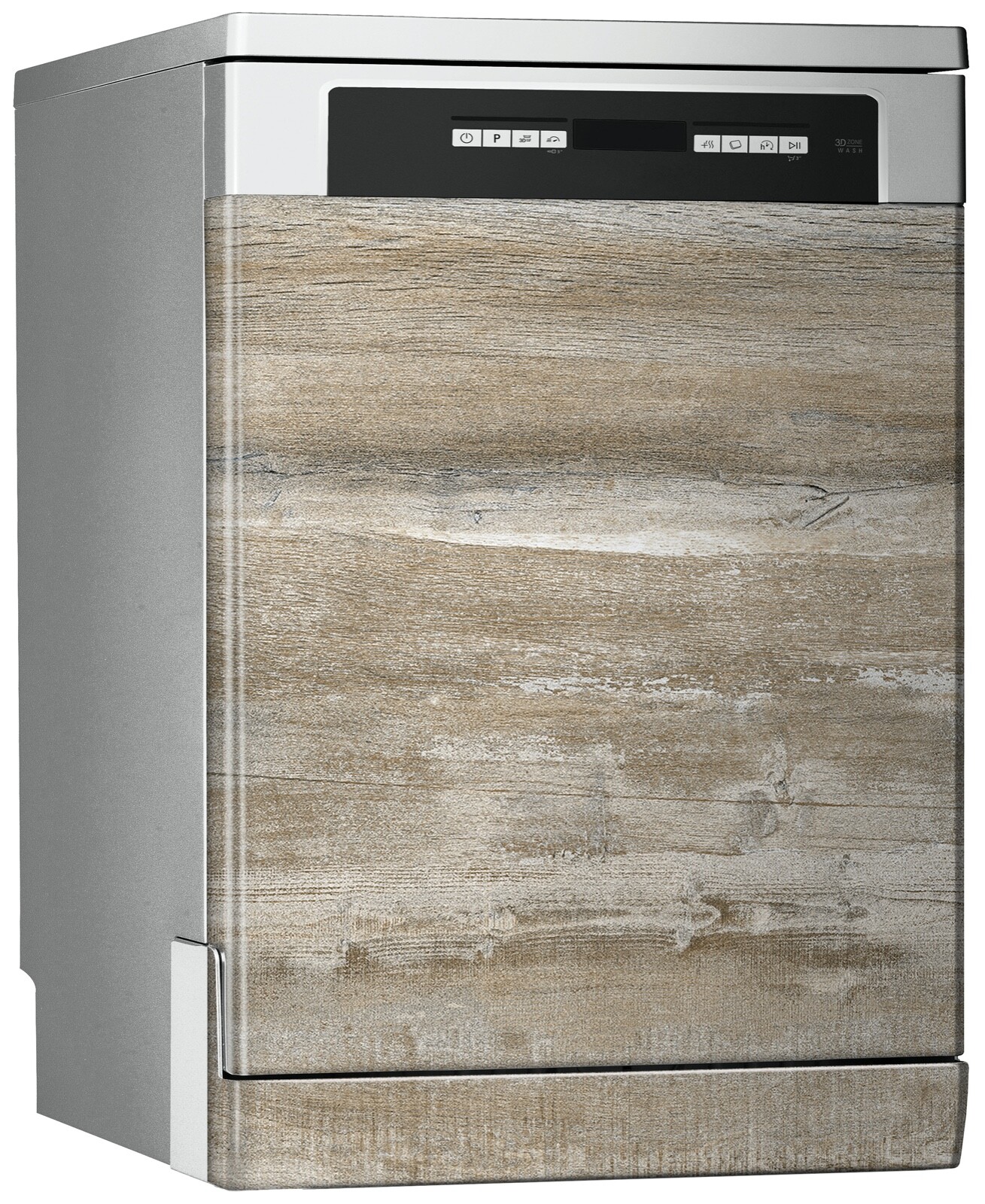 Vinilo Decorativo Lavavajillas - Textura de Madera Ligera - 67cm x 76cm