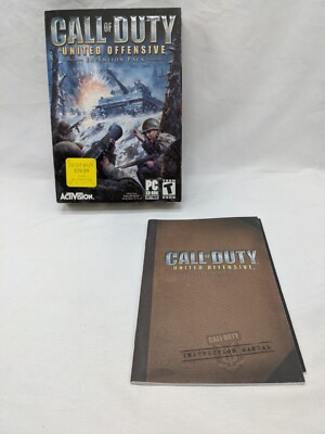 **BOX AND MANUAL ONLY** Call Of Duty United Offensive PC Game