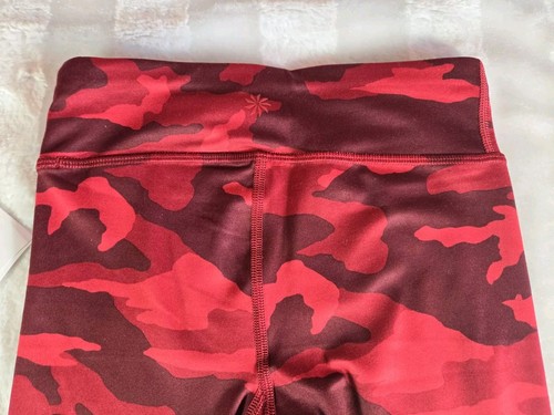 ATHLETA GIRL High Rise Printed Chit Chat Tight Red Camo Legging NWT S 7 Bracelet - Picture 8 of 12