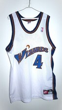 Nike Authentic Washington Wizards Chris Webber #4 Home Jersey 44 Large L