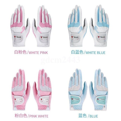 AUS Women's Golf Gloves Microfber Cloth Anti-skid Particles Golf Gloves 1 Pair - Picture 7 of 16
