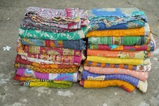 Wholesale Lot Vintage Kantha Quilt Sari Cover...