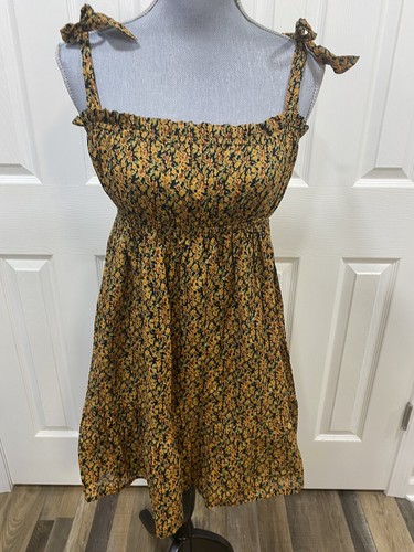 FAITHFULL THE BRAND Floral Print Mini DRESS size Small ~ Retail $179
