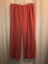 Vtg, 80s CORAL STRETCH KNIT PANTS Women's Size 32 - SMALL/MEDIUM