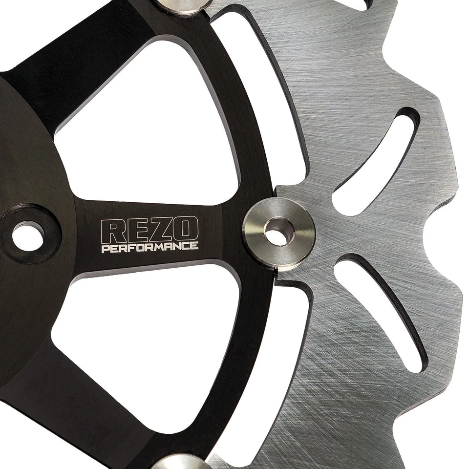 Par de discos de rotor de freno delantero ondulado Rezo para Suzuki DL 650 V-Strom 17- Foto 4 de 4