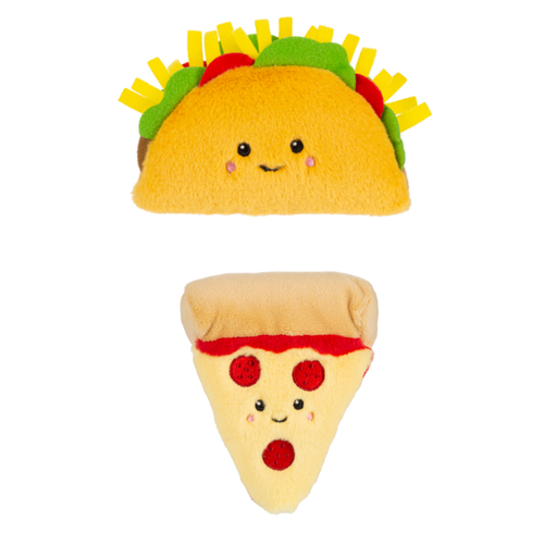 Ganz Better Bites Taco Pizza Plush Food Set New with Tags 4-5in Soft Embroidered - Picture 2 of 4