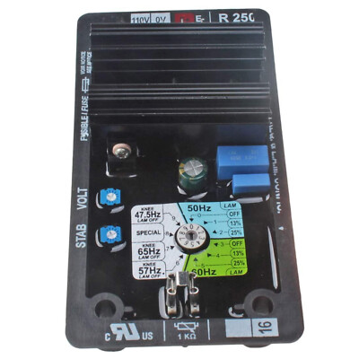 Automatic Voltage Regulator AVR Controls Module Card R250 For Leroy Somer