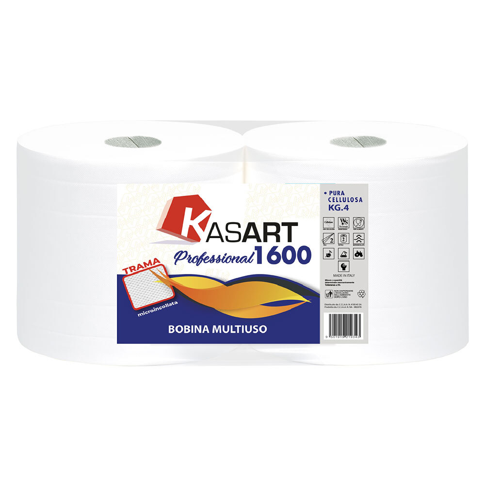 BOBINA CARTA 'PROFESSIONAL 1600' kg 2,03 a rotolo   lunghezza 188 mt,  DF 507598