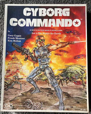 1987 Cyborg Commando RPG Gary Gygax Set 1: The Battle for Earth Box Set Complete