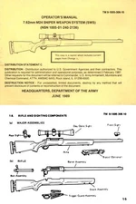 Sniper Weapons System (SWS) 1989 7.62mm M24 Operators Manual
