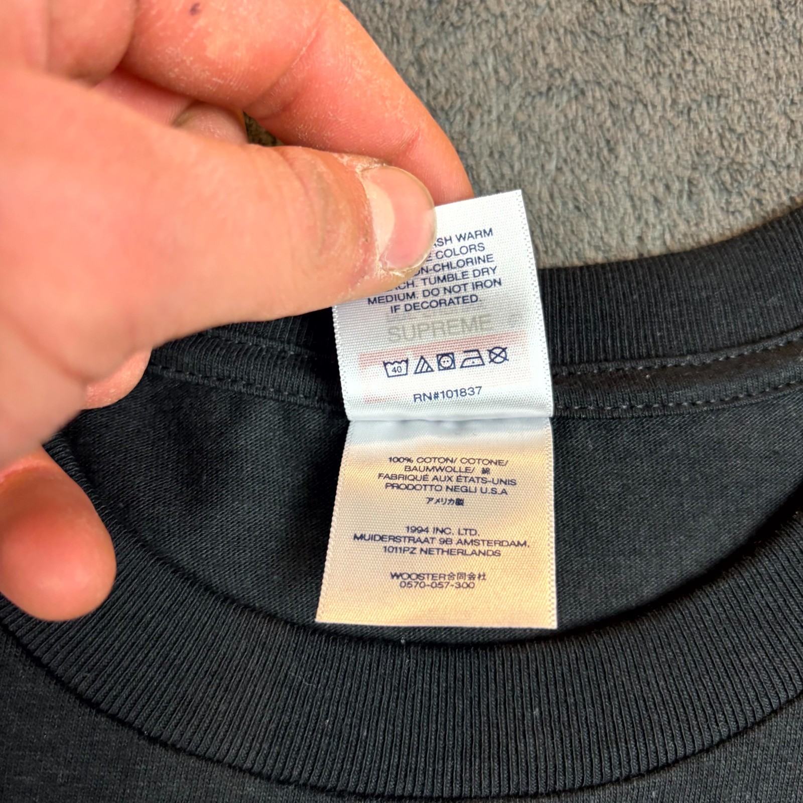 Supreme Hardies Bolt Tee 2XL Black Hardies Hardware Graphic T-Shirt Mens New thumbnail 6