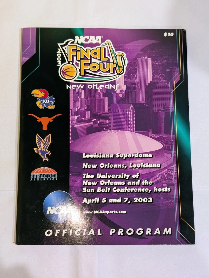 Lote NCAA Final 4 Boletos, Programas y Carta '02, '03, '06, '08, '09 y '10 Foto 3 de 4