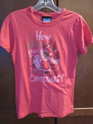 HOW THE GRINCH STOLE CHRISTMAS WOMEN'S JUNK FOOD T-SHIRT XL
