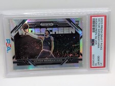 2023  PRIZM DRAFT PICKS  #1 VICTOR WEMBANYAMA WIDESCREEN SILVER PSA 10