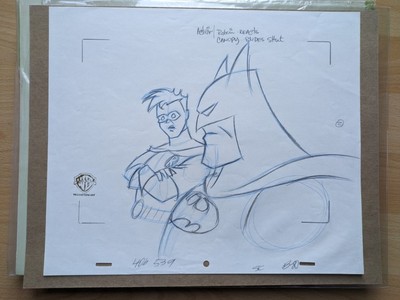 Batman The animated Series Original production drawing Zeichnung Cel Robin