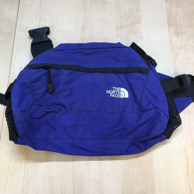 Vintage The North Face Lumbar Fanny Pack Purple Large Waist Bag Hiking 90s